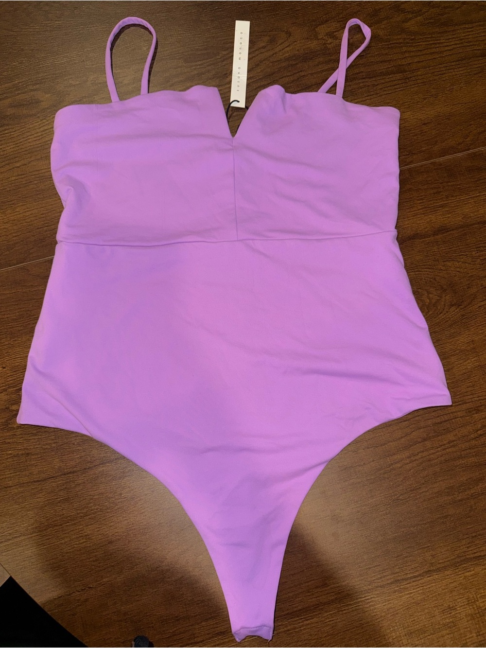 Susana Monaco Lavender NWT lavender 
V Wire Bodysuit